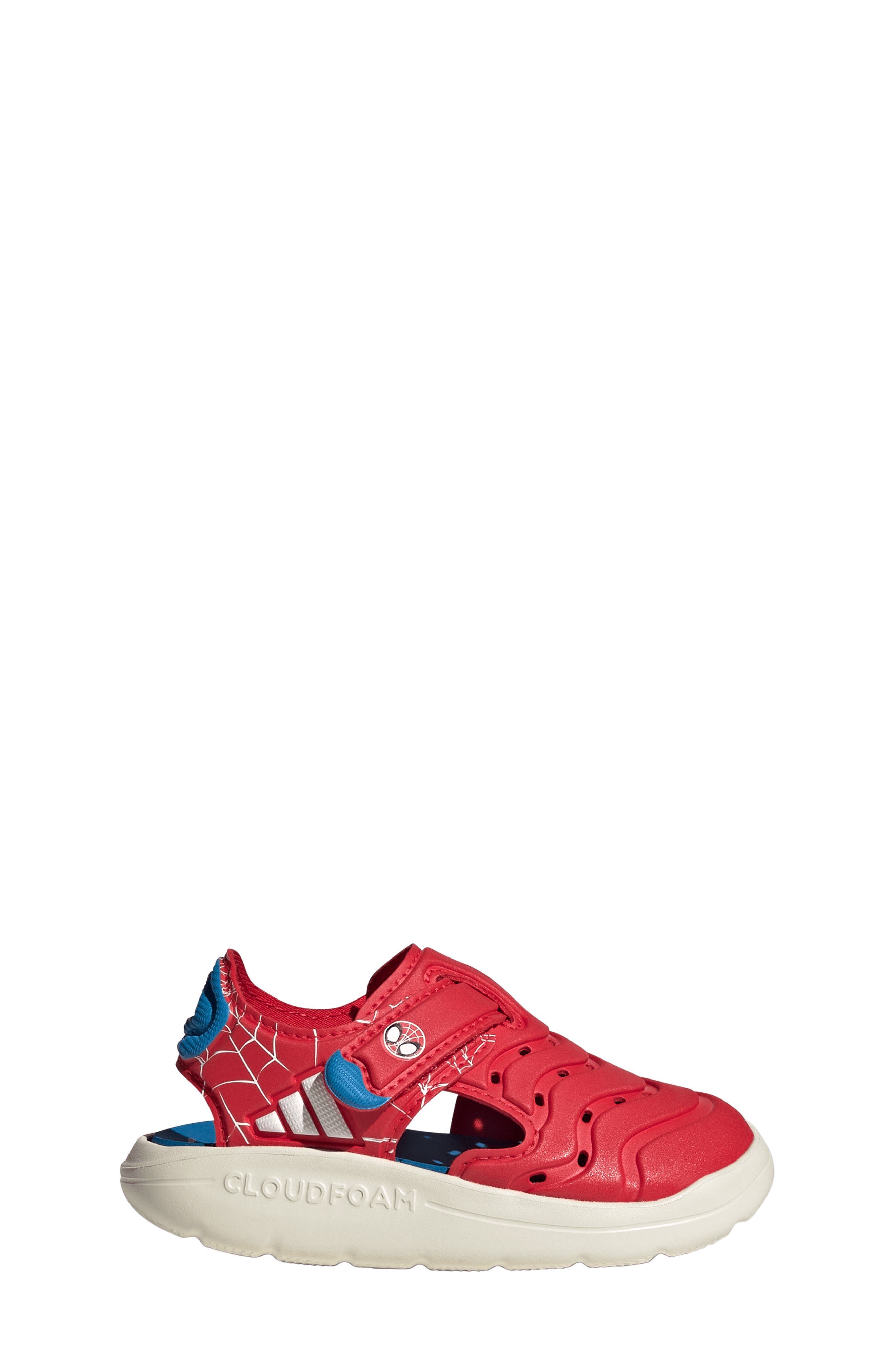adidas x Disney Kids' Water Sandal, Alternate, color, Ruby/ White/ Bright Blue