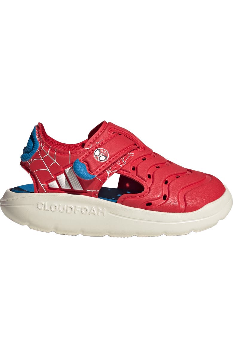 adidas x Disney Kids' Water Sandal, Alternate, color, Ruby/ White/ Bright Blue
