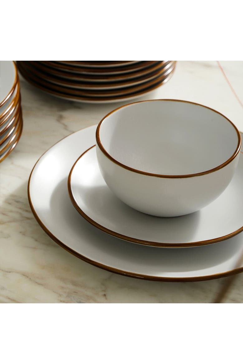 Brasa Stoneware 16-Piece Dinnerware Set, Alternate, color, White