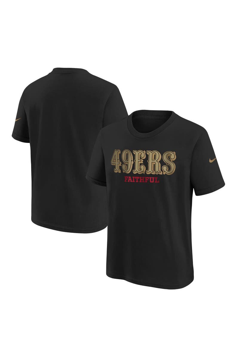 Nike Youth Nike Black San Francisco 49ers 2025 Rivalries Collection T-Shirt, Main, color, Black