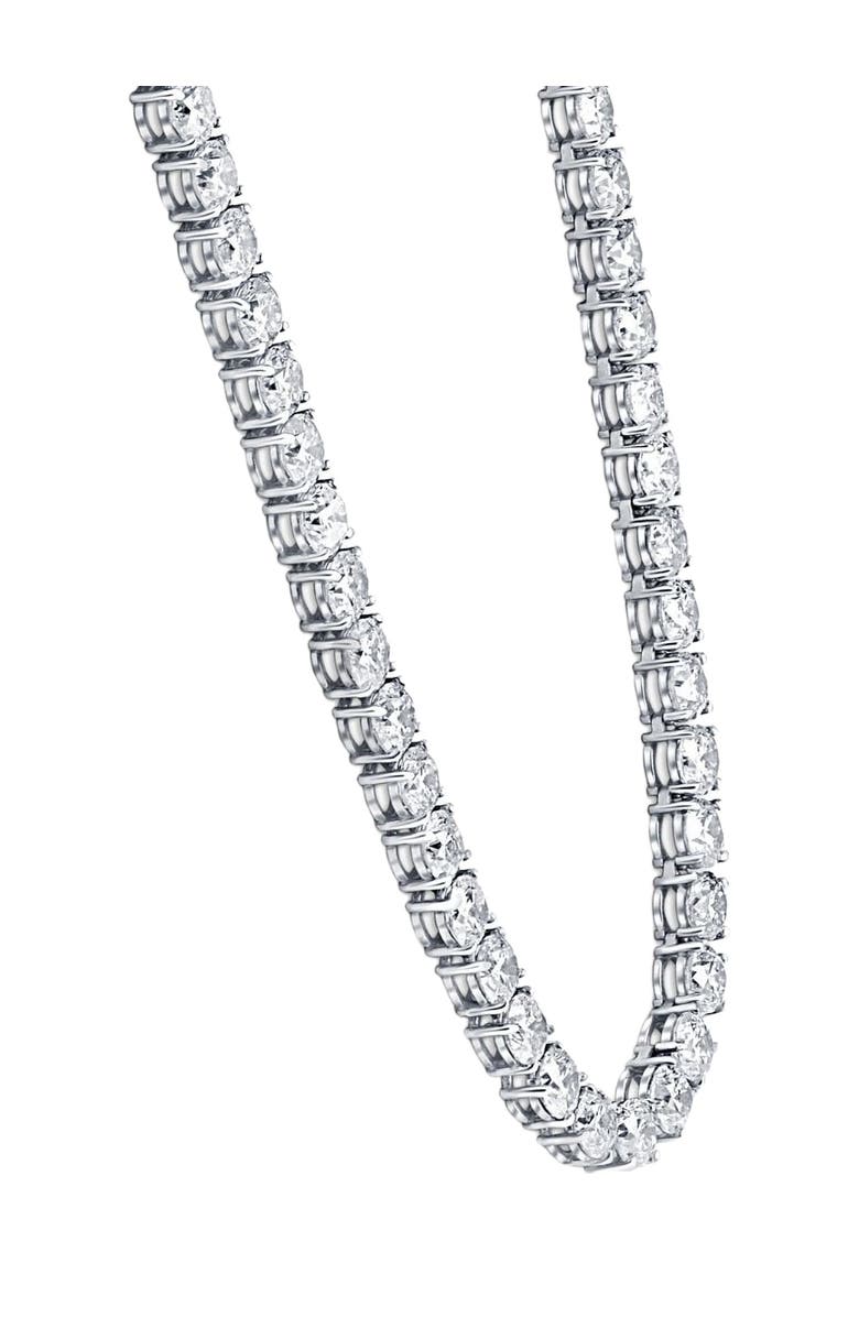 Bliss Diamond 38Ct Diamond Tennis Necklace 16.5" in 14k or Gold Lab Grown, Alternate, color,