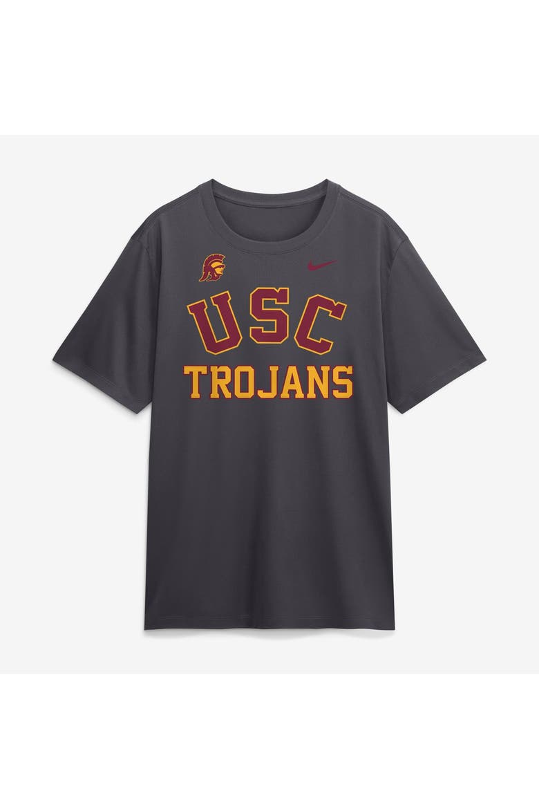 Men's Nike  Anthracite USC Trojans Primetime Arch Mantra Legend Dri-FIT T-Shirt, Main, color, Anthracite