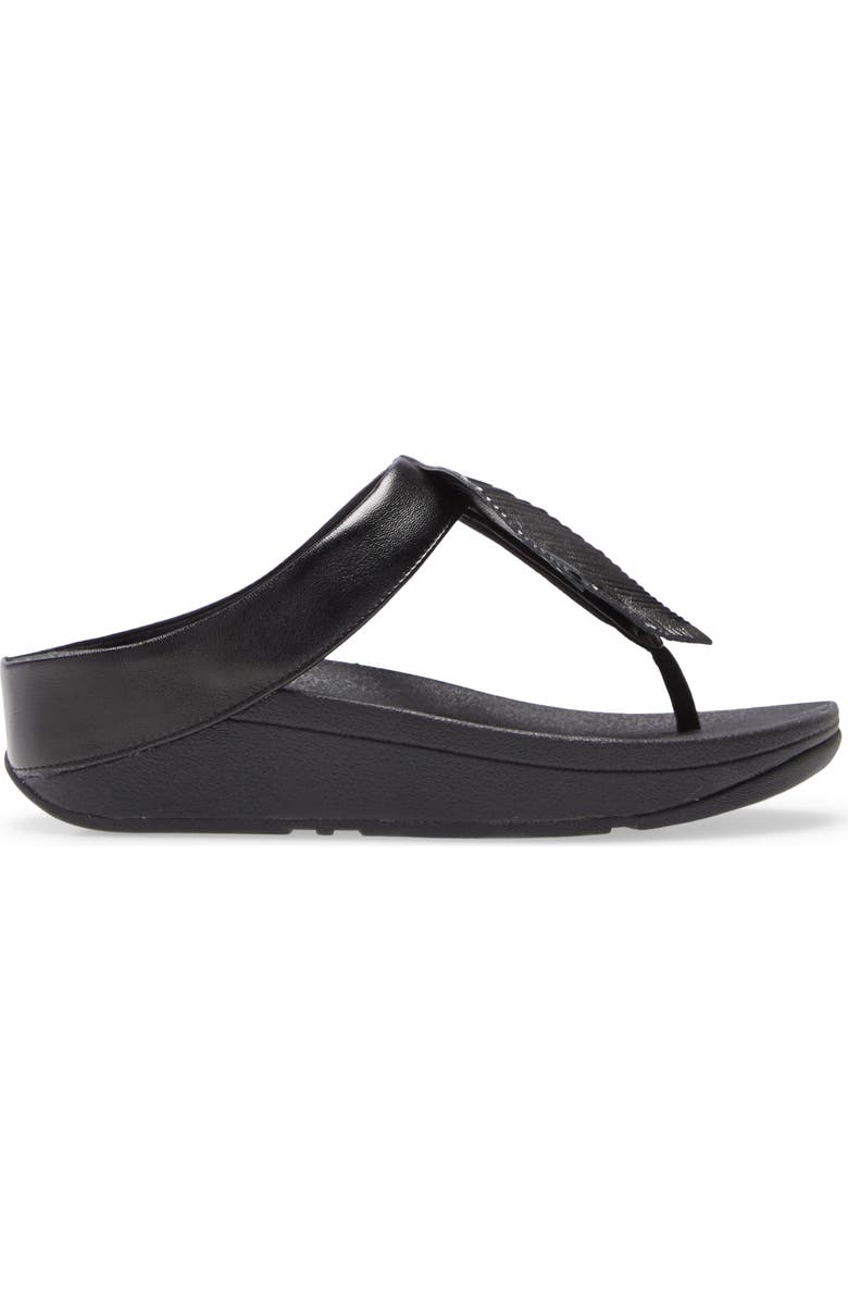 FitFlop Fino Feather Flip Flop, Alternate, color,