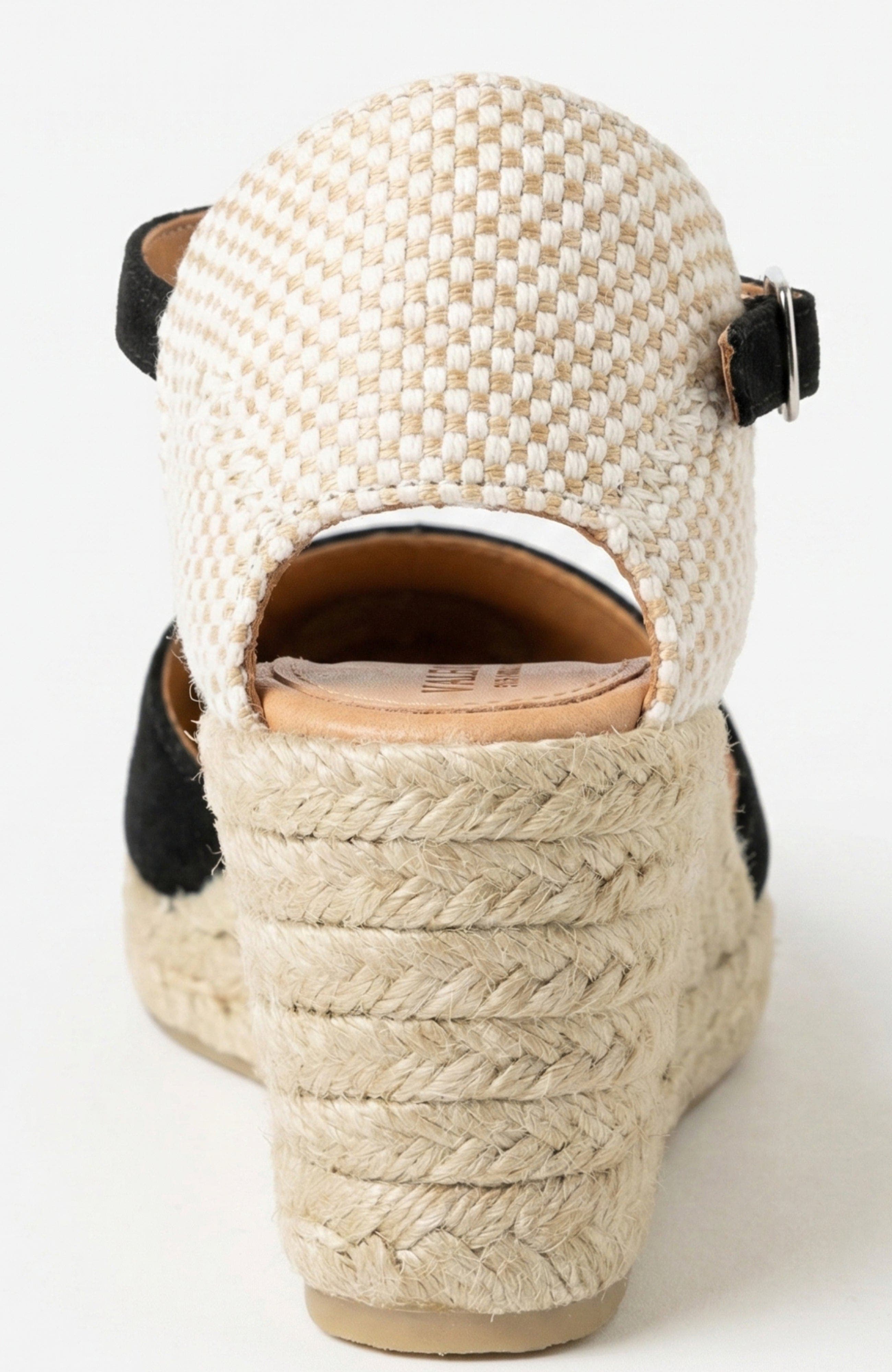 Jimena Medium-Strap Espadrille, Alternate, color, Black