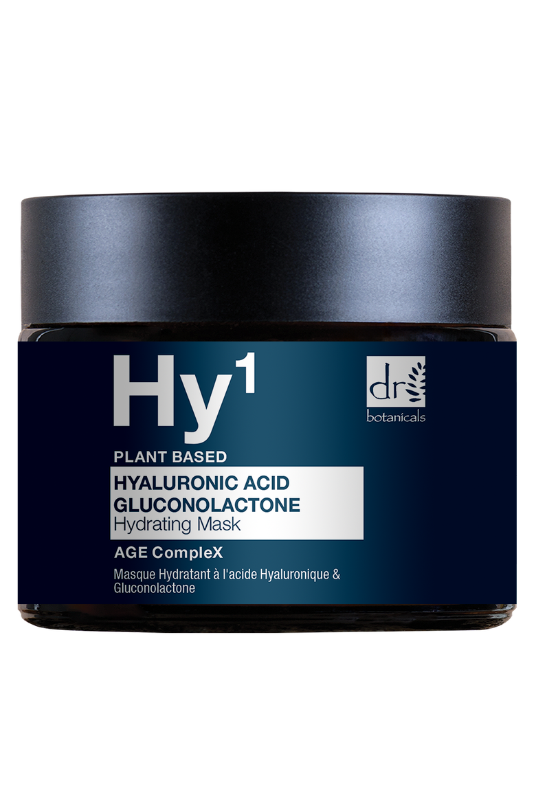 Hyaluronic Acid 1% & Gluconolactone Mask 60ml for Dryness, Fine Lines & Wrinkles, Main, color, White