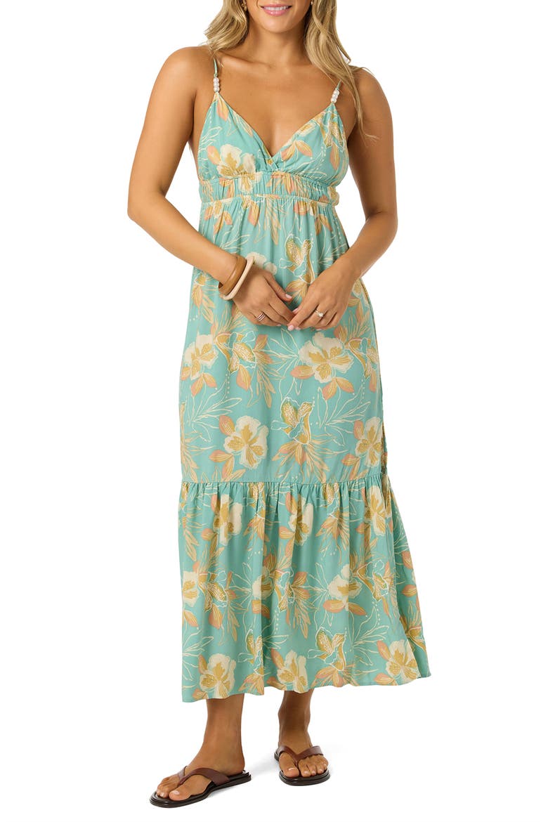 Julez Tiki Cover-Up Sundress, Main, color, GREEN