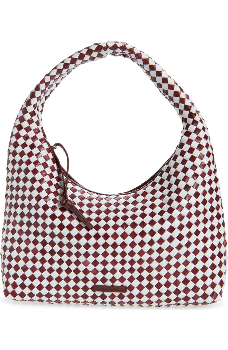 Loeffler Randall Willow Hobo Bag, Main, color, Maroon/ White
