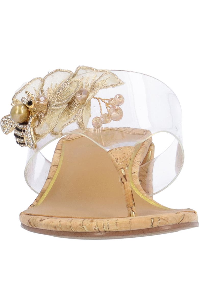 J. Reneé Beeutiful Sandal, Alternate, color, Clear/ Natural/ Gold