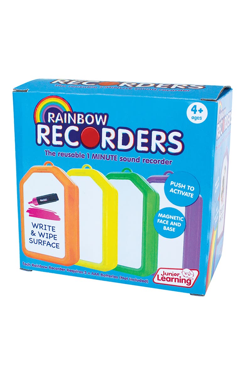 Junior Learning Rainbow Recorders 4pk, Alternate, color, Multicolored