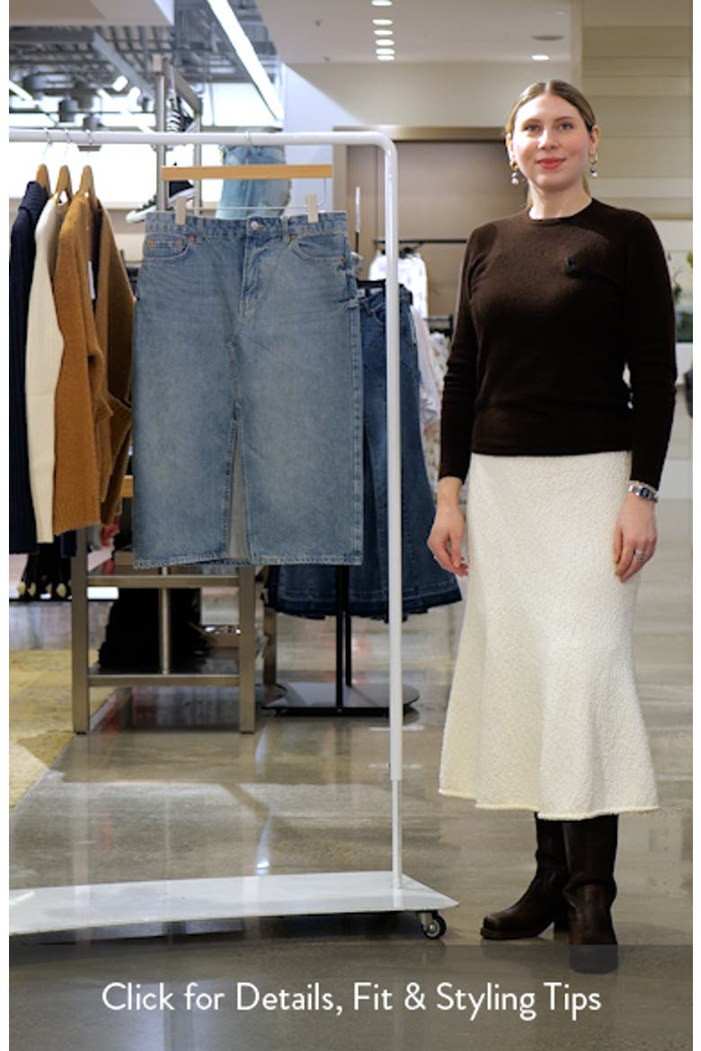 Denim Midi Skirt video