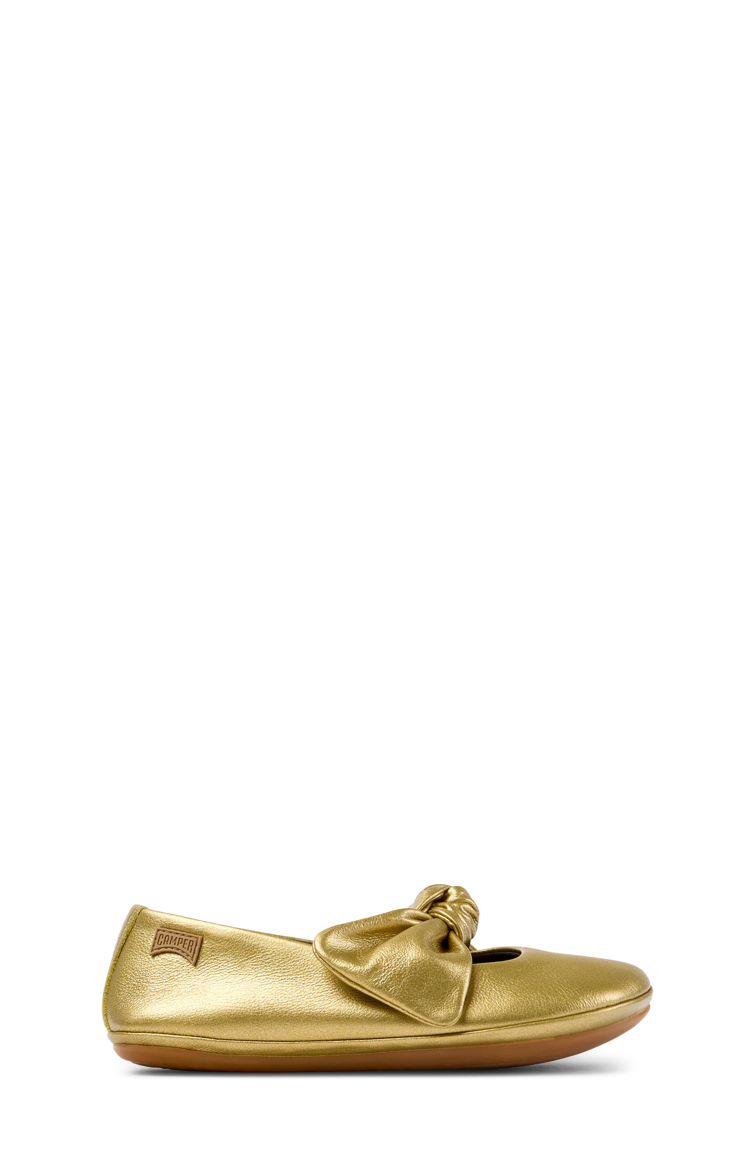 Kids' Right Ballerina Flat, Alternate, color, GOLD