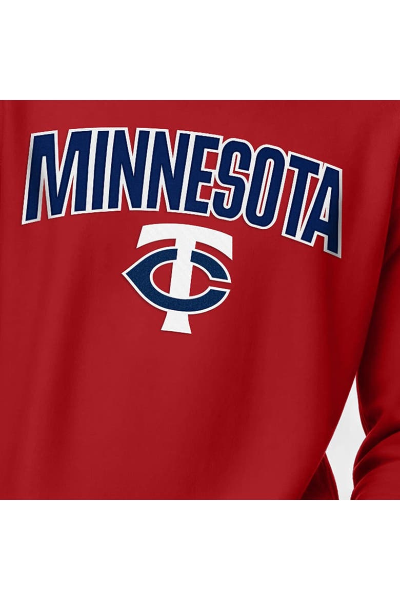 Men's Champion  Red Minnesota Twins Reverse Weave Chenille Sweatshirt, Alternate, color, Red