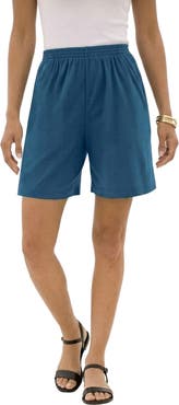 Roaman's Plus Size Soft Knit Pull On Short