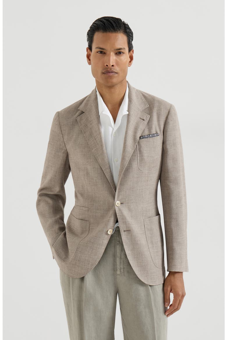 Deconstructed blazer, Main, color, Brown