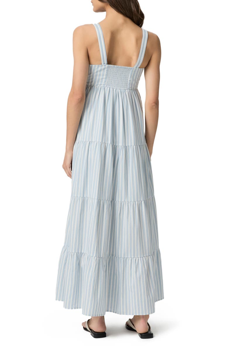 PAIGE Ginseng Stripe Tiered Cotton Maxi Sundress, Alternate, color, 