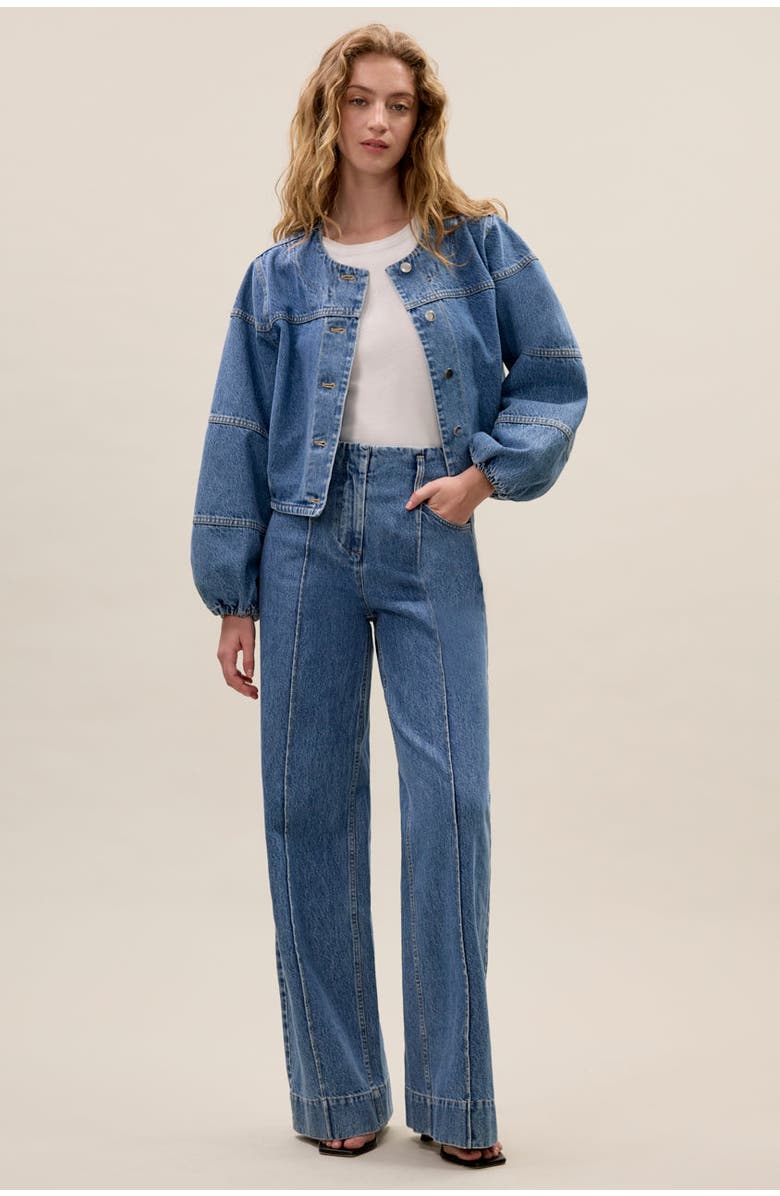 Rebecca Taylor Dax Denim Jacket, Alternate, color, Dax Wash