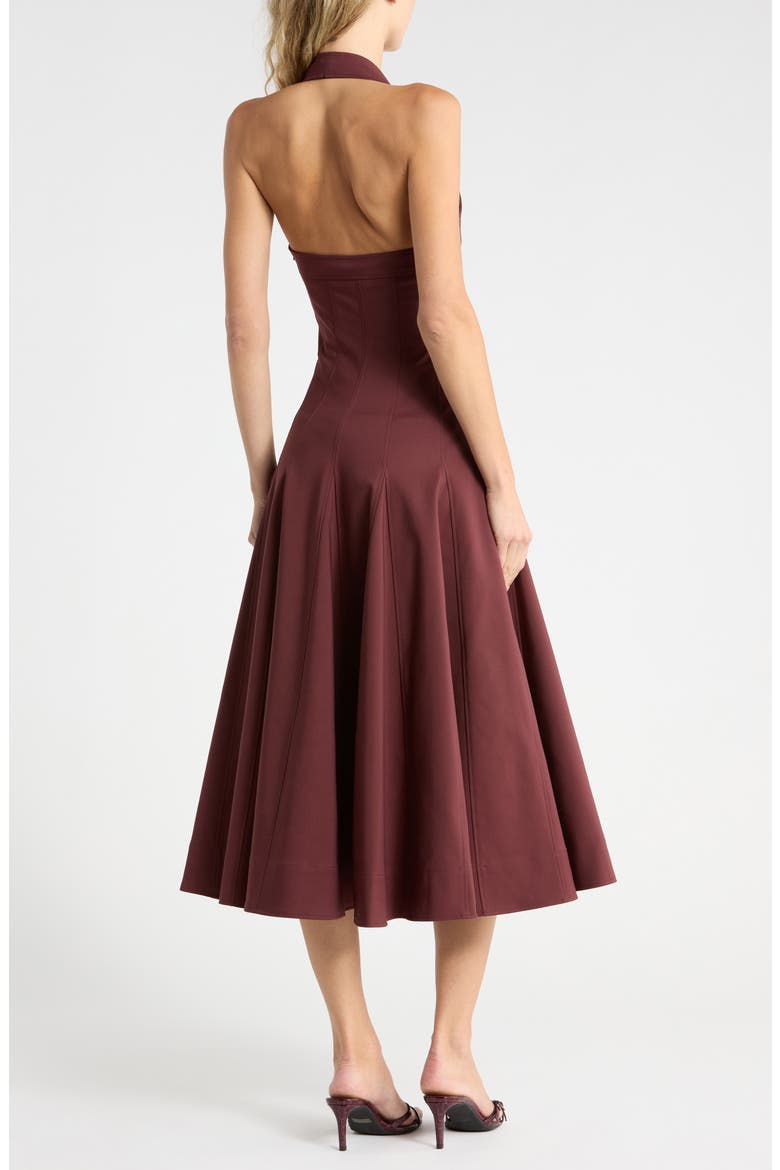 Melissa Halter Dress, Alternate, color, MAHOGANY