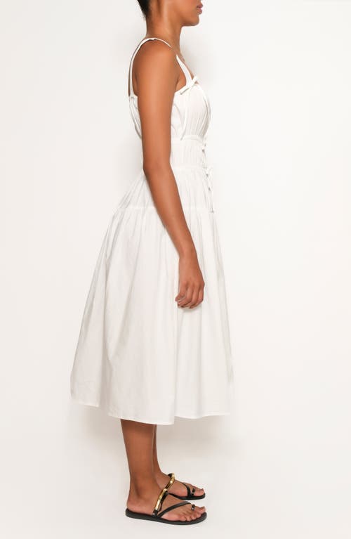 Shop The Lulo Project Bahia Tie Sleeveless Midi Dress