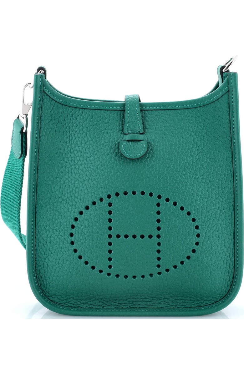 Pre-Owned Hermes Evelyne Bag Gen III Clemence TPM, Main, color, Vert Vertigo
