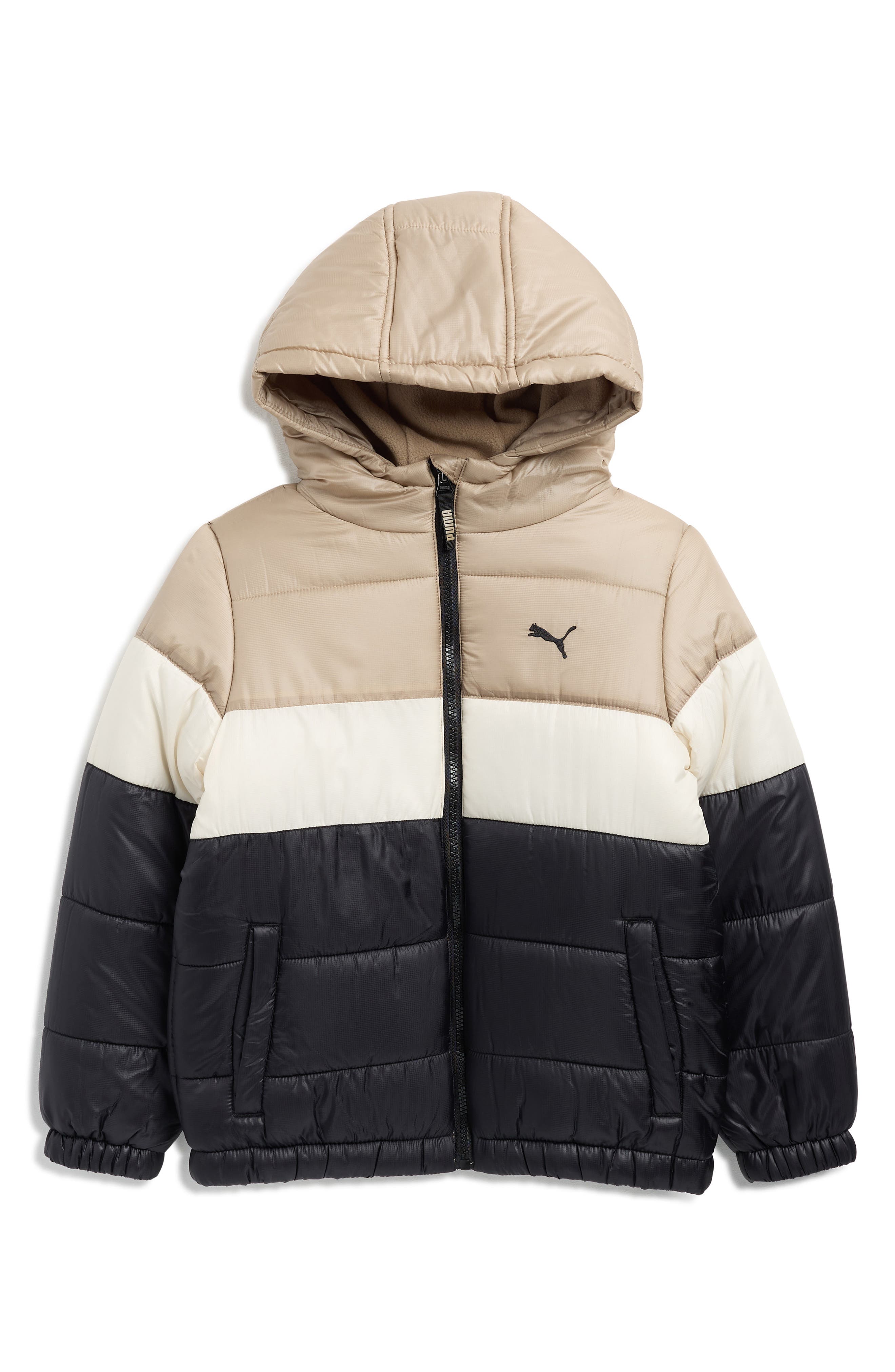 PUMA Kids' Colorblock Water Resistant Puffer Jacket