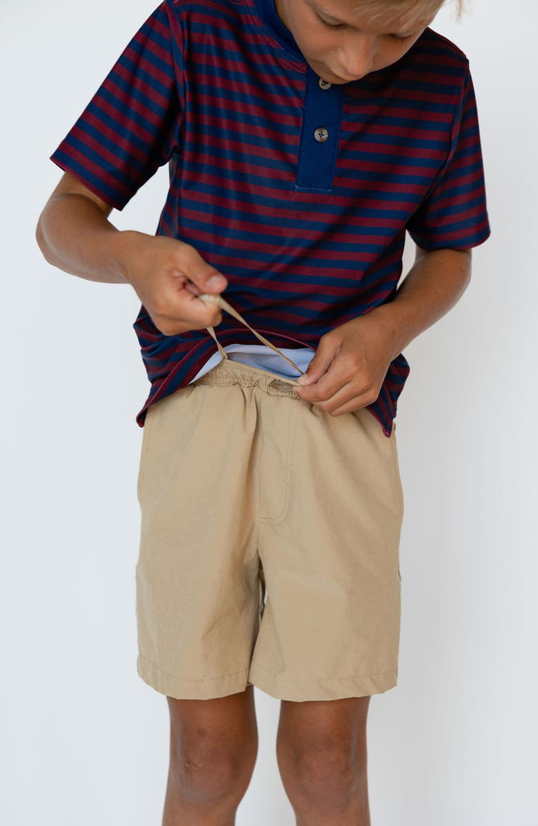 Courtside Kids Boys Dress Short, Alternate, color, Khaki