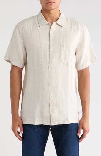 Tommy Bahama Sea Glass Short Sleeve Button-Up Linen Camp Shirt