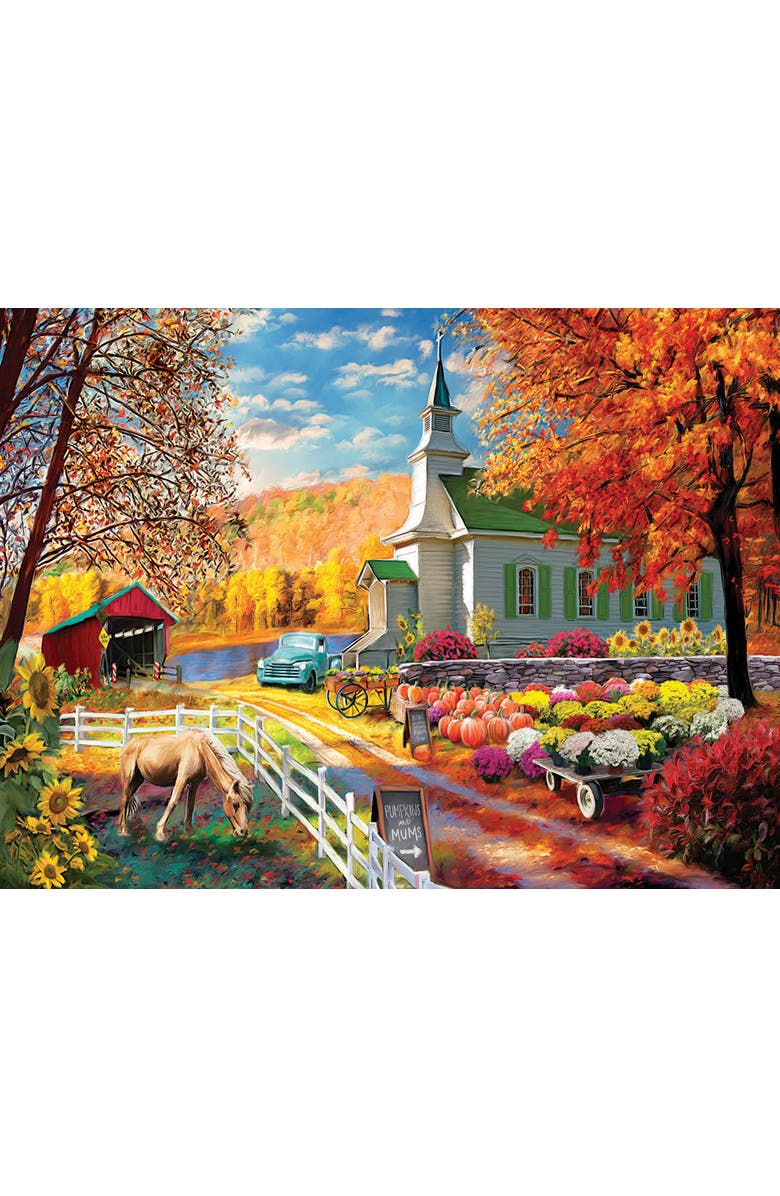 Sunsout Fall church 1000 piece Jigsaw Puzzle for Adults, Alternate, color, Multicolor