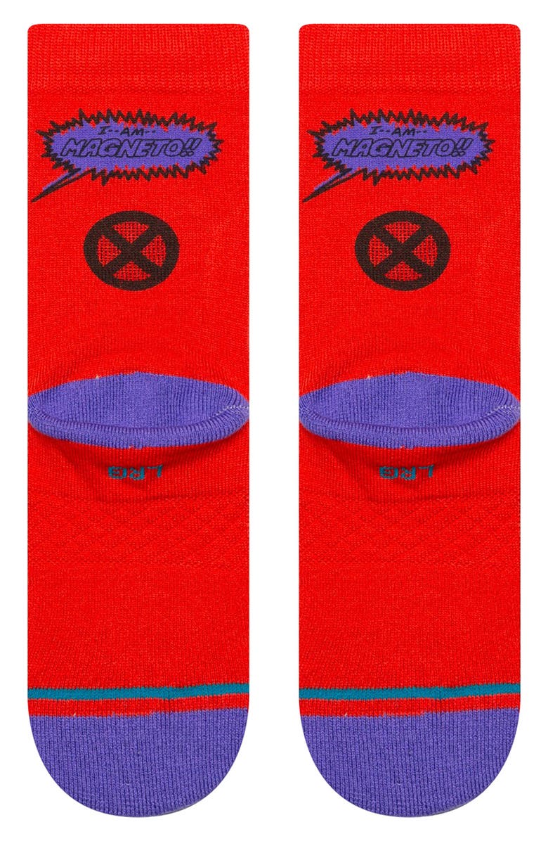 Stance Kids' Magneto Crew Socks, Alternate, color, Red