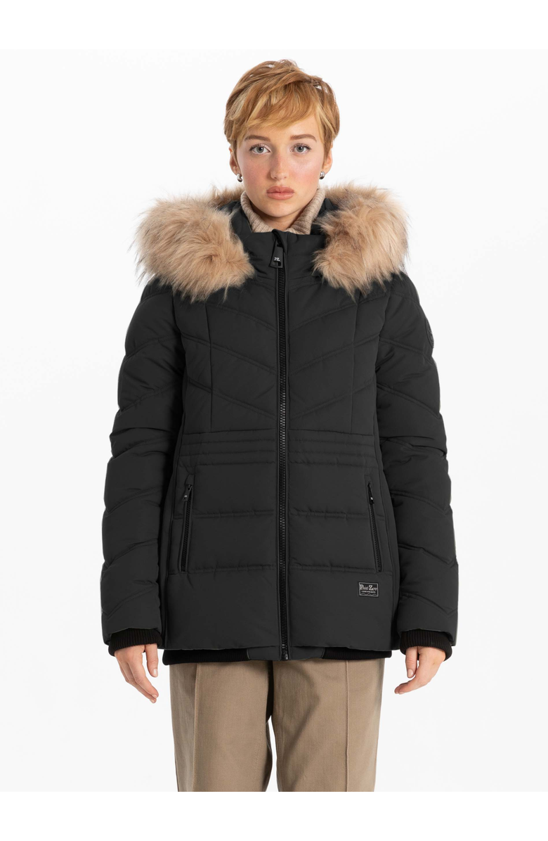 Point Zero CHEVRON QUILTING BOMBER, Main, color, Black