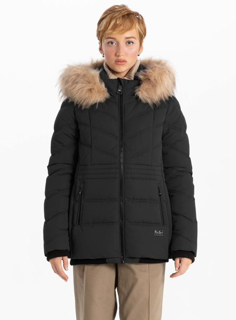 CHEVRON QUILTING BOMBER