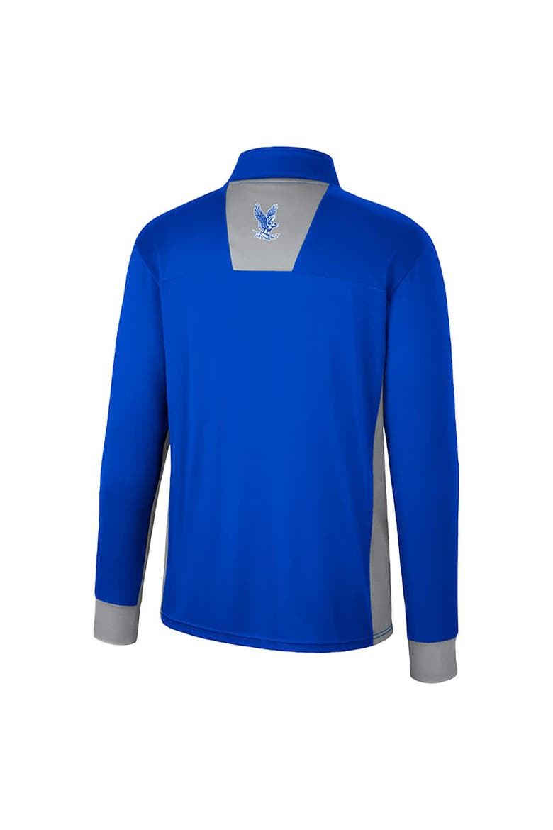 Men's Colosseum Royal Air Force Falcons Bart Quarter-Zip Windshirt, Alternate, color, Royal