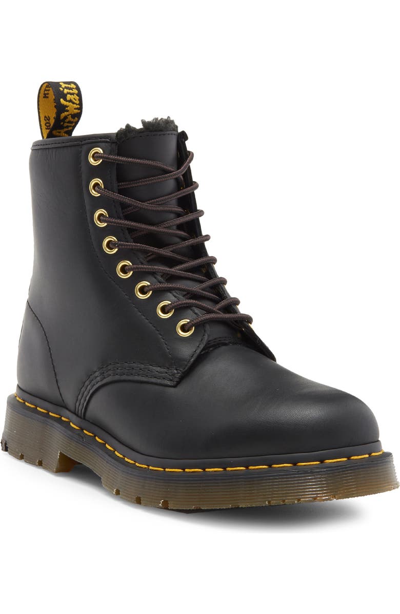 Dr. Martens 1460 Waterproof Wintergrip Faux Fur Lined Boot, Main, color,