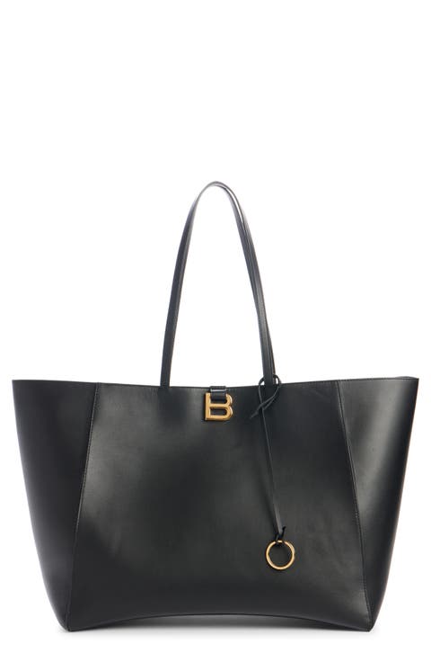 Large Hourglass Soft Leather Tote