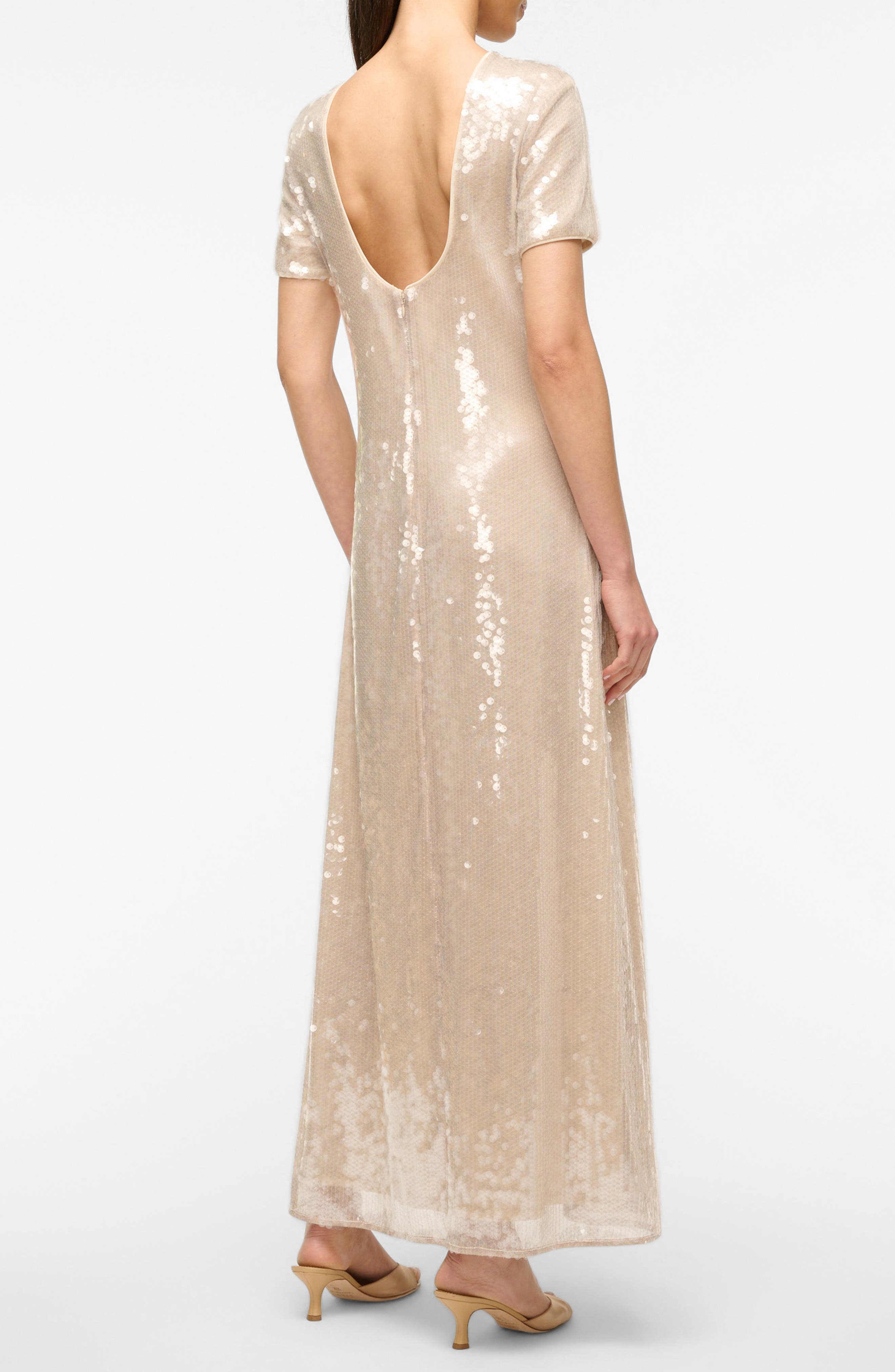 Safi Open Back Sequin Gown - image 2