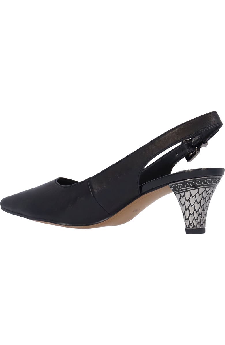 J. Reneé Mayetta Slingback Pointed Toe Pump, Alternate, color, Black