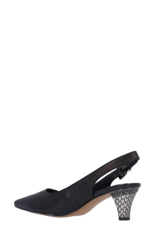J. Reneé Mayetta Slingback Pointed Toe Pump In Black