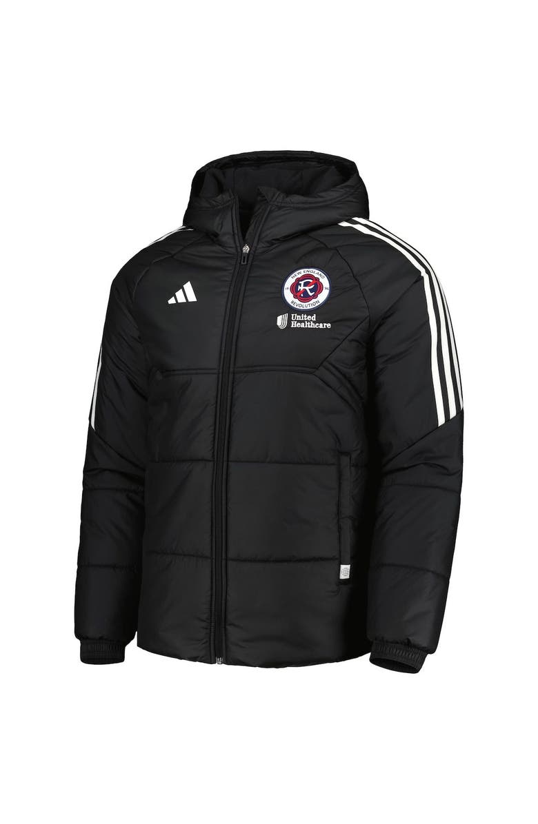 adidas Men's adidas Black New England Revolution Winter Raglan Full-Zip Hoodie Jacket, Alternate, color,