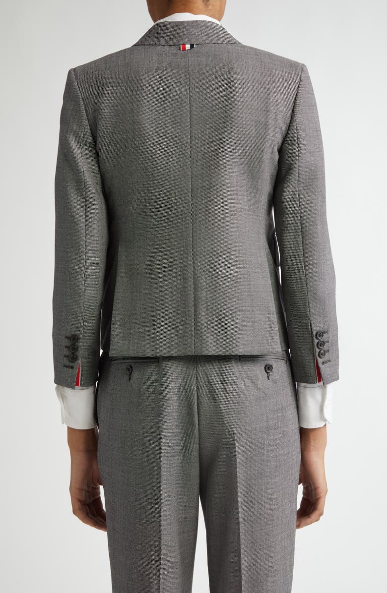 Thom Browne High Armhole Wool Suiting Blazer, Alternate, color, 