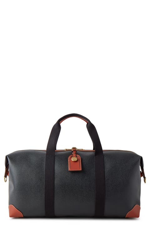 Medium Clipper Faux Scotch Grain Duffle Bag