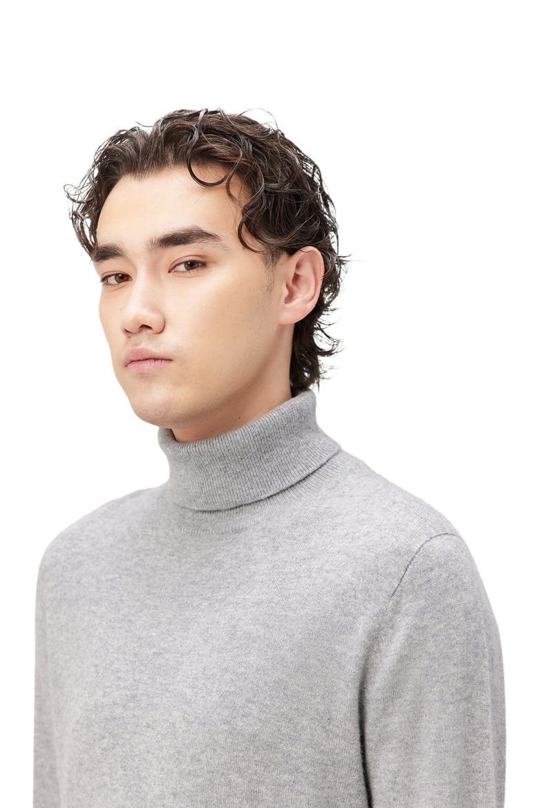 Essential Cashmere Turtle Neck Sweater, Alternate, color, vapor blue