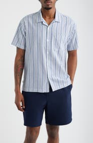 Obey Evans Stripe Camp Shirt