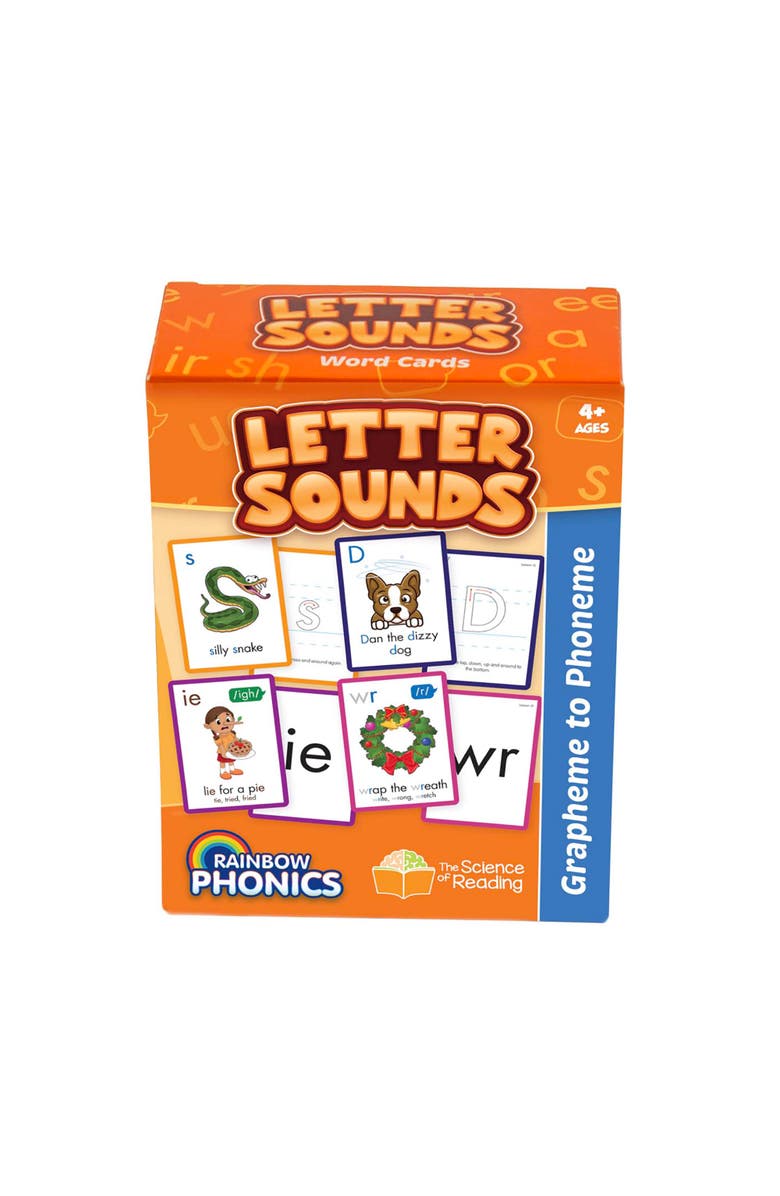 Junior Learning Rainbow Phonics Letter Sounds 151 Flash Cards, Main, color, Multicolored
