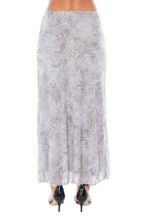 Tash And Sophie Printed Mesh Maxi Skirt