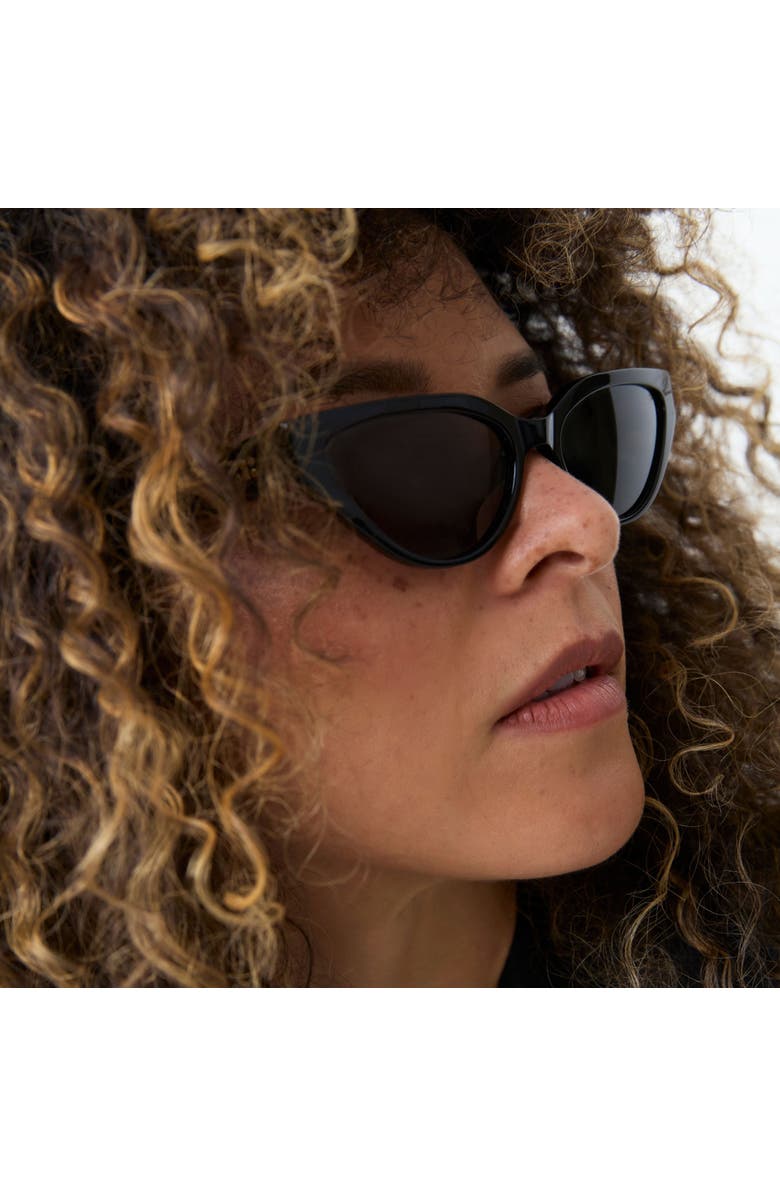 French Kiwis Eyewear Nikki Sunglasses, Alternate, color, Black