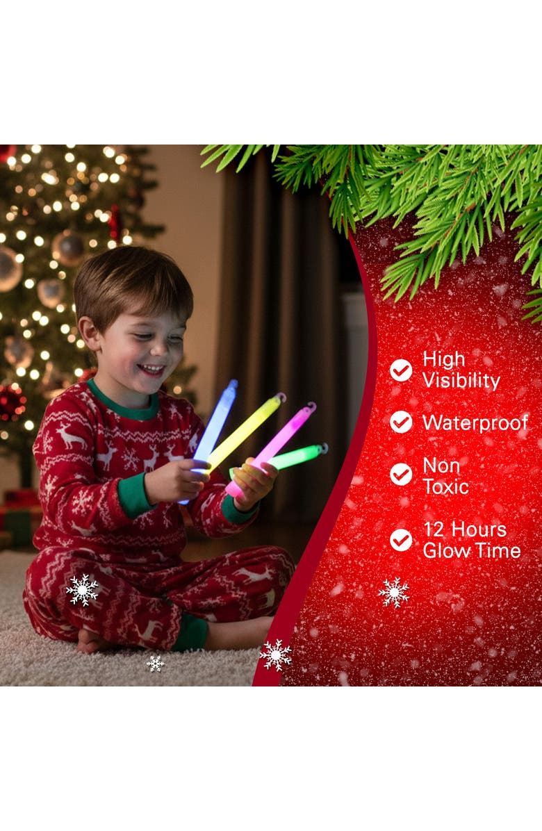 Sperric 25-Piece Assorted Neon Glow Light Stick Party Set, Alternate, color, Assorted