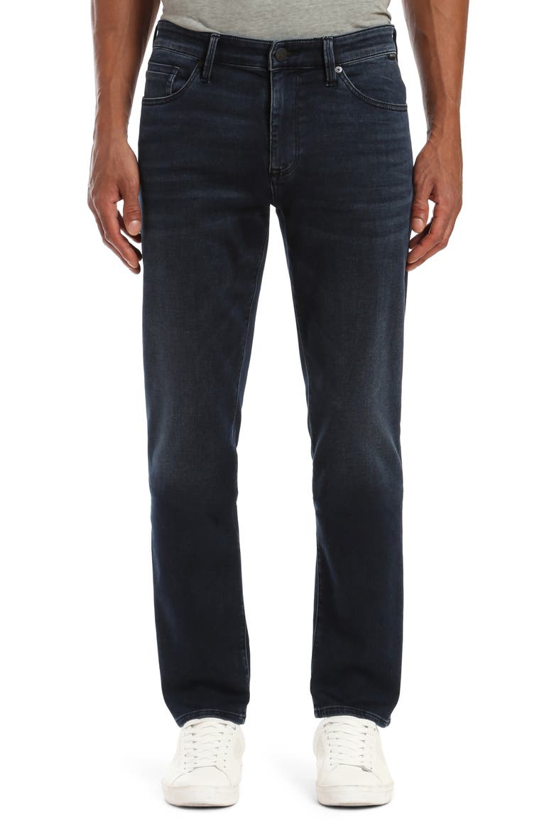 Zach Straight Fit Jeans, Main, color, BLUE BLACK ATHLETIC