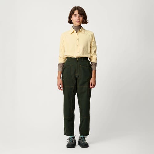 Hikerkind Kick Flare Trousers In Green