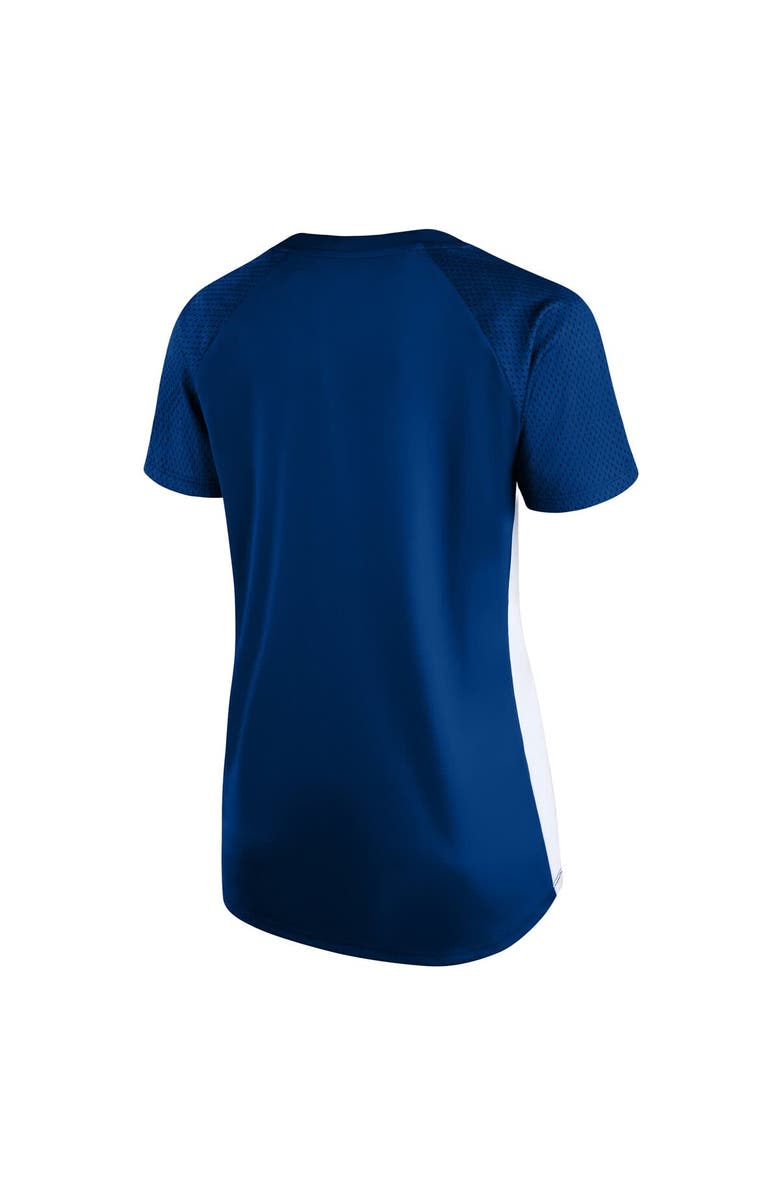 PROFILE Women's Profile Royal Los Angeles Dodgers Plus Size Glitter Raglan V-Neck T-Shirt, Alternate, color, 