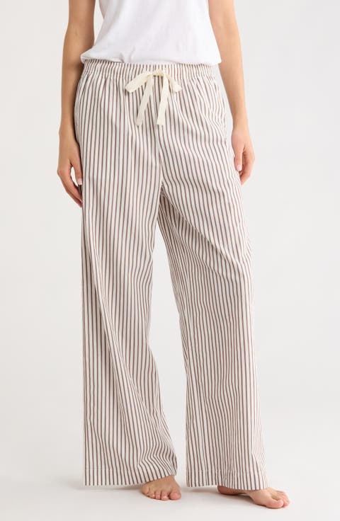 Cotton Poplin Pajama Pants