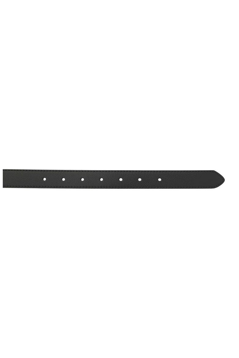 The Square Buckle Leather Belt, Alternate, color, BLACK
